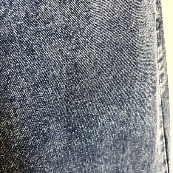 NWT Pretty Little Thing Womens Wide Leg Jeans Size US 12 Acid Wash Medium - Picture 13 of 15